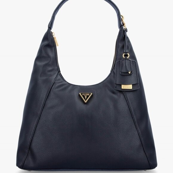 Guess Large Laryn Black Hobo Bag - Picture 1 of 5